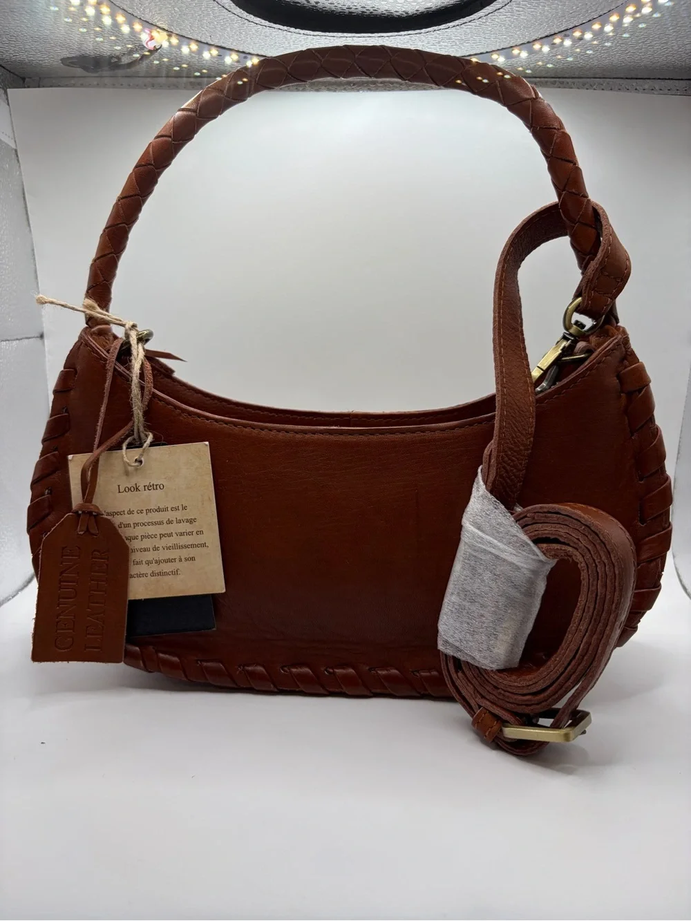 Genuine Leather Brown Women’s Shoulder Bag / crossbody